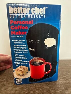 Better Chef Personal Coffee Maker - Black
